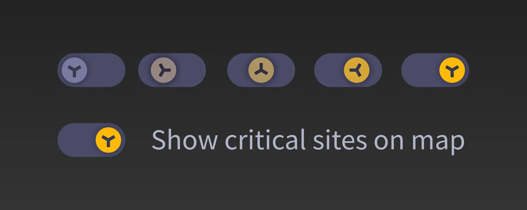 Animated round toggle